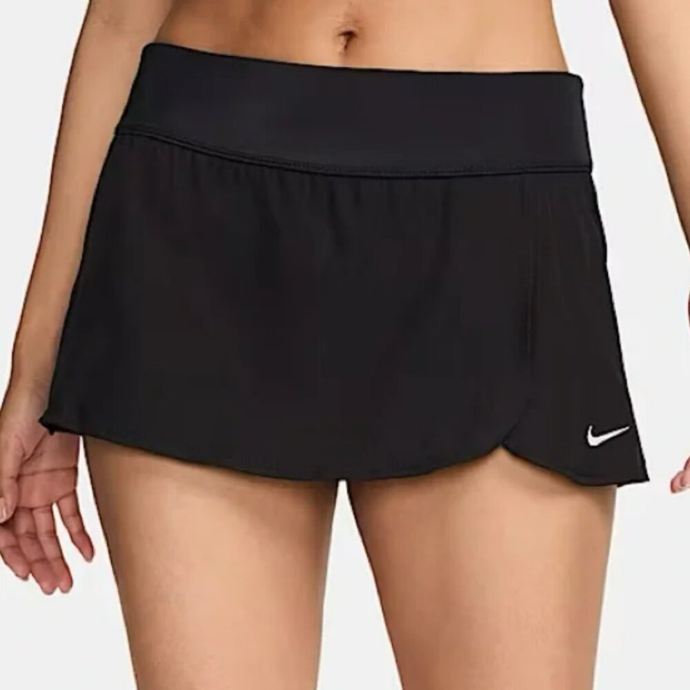 Nike Essential Board/Swim/Beach/Pool Skirt with Built-In Brief in Black - NWT